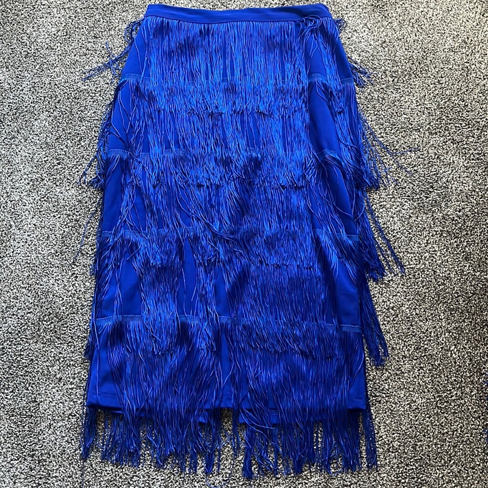 Knee Length Tassel Skirt